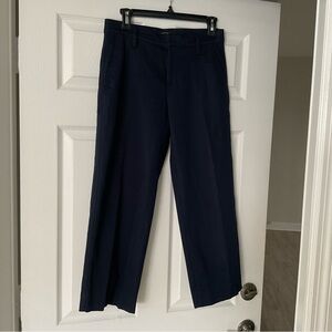 Classic Navy Blue cropped Wide Leg Women’s Trousers